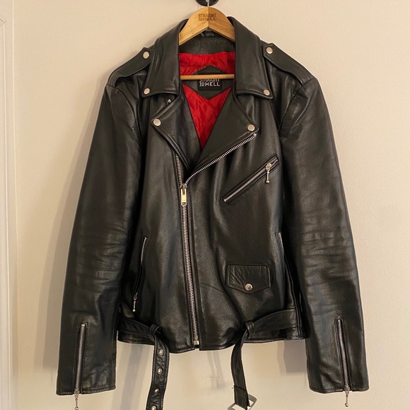 Leather Jacket - Commando - Black and Nickel EUC - Picture 1 of 10